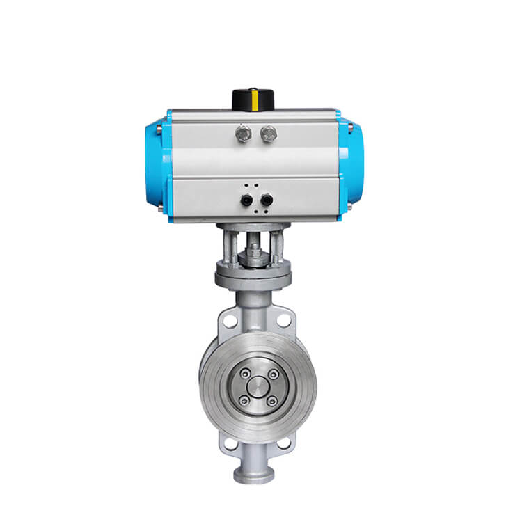 pneumatic triple offset butterfly valve-1